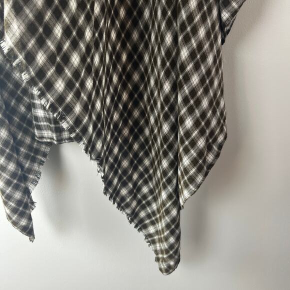 Knox Rose Women's Black Plaid Open Layered Light Jacket - Size XS - NWT - Picture 7 of 9